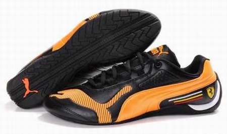 puma speed cat cuir noir